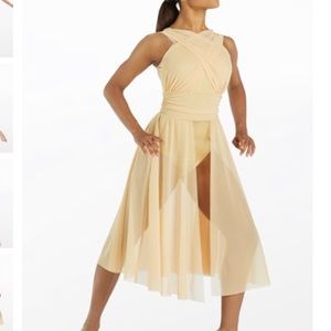 Weissman 13081 People Help the People Tan Lyrical Dance Dress Dance costume LC